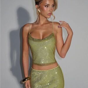 BabyBoo Halie Maxi Skirt and Nora Top- Olive